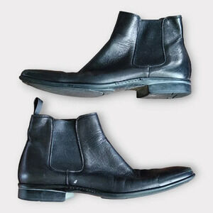 To Boot New York Mens Chelsea Boots Size EU 41 US 8 Black Leather Pull On